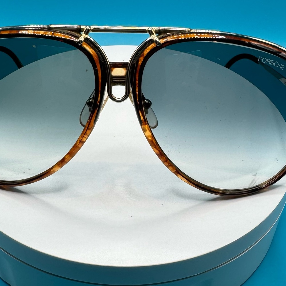 Vintage Carrera & Porsche Design Sunglasses Gold & Brown & Interchangeable Frame